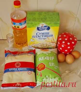 Манно-овсяные блинчики без муки