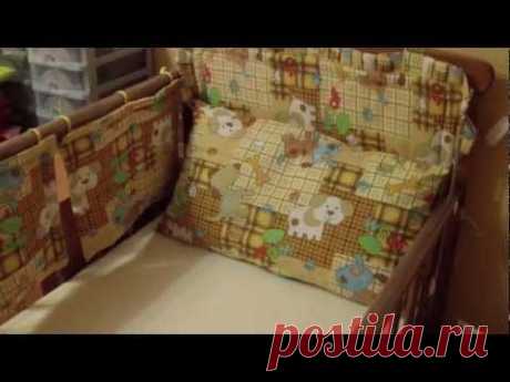 (ч.2) Как сшить бортики в кроватку ребенку