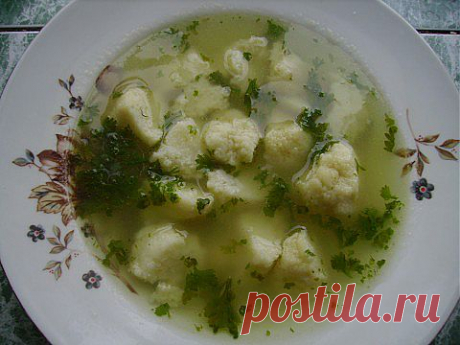 Очень простой суп с манными клецками | Искусница