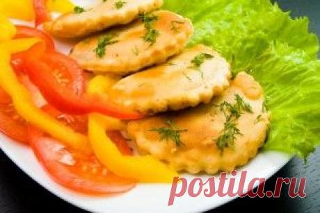 Постное блюдо - постные чебуреки с грибами и овощами