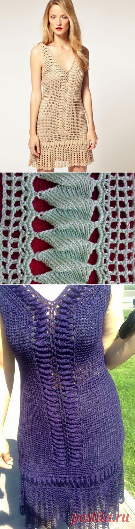 Узоры для гламурного платья от Karen Millen.