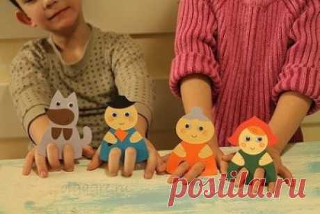 Шаблоны пальчиковых игрушек из бумаги