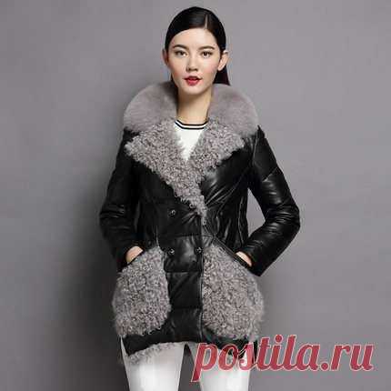 Молодежные пальто с мехом