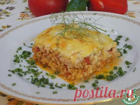 Лазанья с капустой Кулинарный рецепт