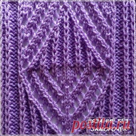 УЗОР СПИЦАМИ В КОПИЛКУ

Интересный ажурный узор для оформления центра изделия. Всё изделие можно связать патентной резинкой. Патентную резинку можно заменить на обычную, чтобы сократить расход пряжи, но это значительно упростит вид изделия