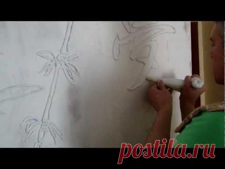 Один из самых лучших способов украсить стену помещения .