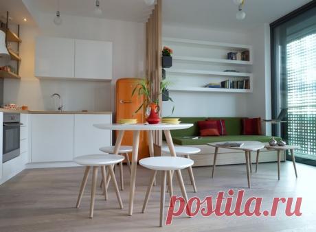 Яркая двушка в которой никогда не скучно: 45 квадратных метров сплошного позитива