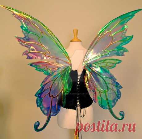 Delia's custom wings, back by FaeryAzarelle on DeviantArt