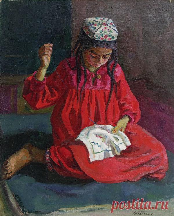 Саодат за вышиванием..jpg
Хохловкина Эльза Давидовна