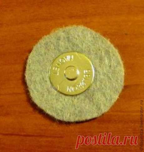 Магнитная застёжка на войлочной сумке - Ярмарка Мастеров - ручная работа, handmade