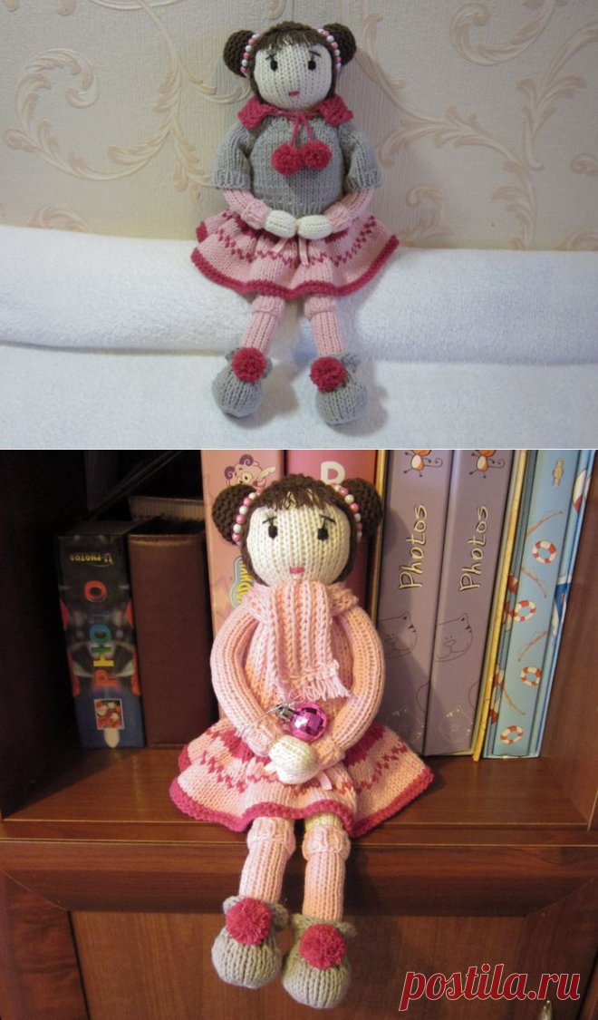 Кукла Лея от Diana_Ya спицами