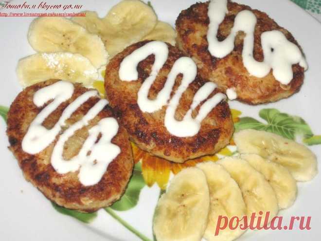 Сырники с шоколадной начинкой.