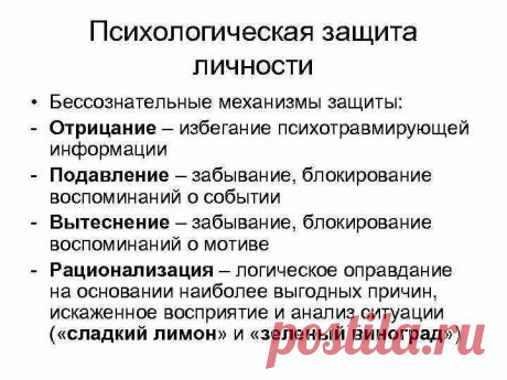 Подавление в психологии