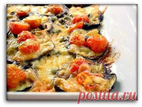 Баклажаны с сырной корочкой...