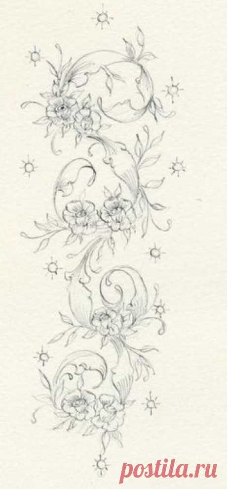 Down the middle of my spine?! Will help to connect my upper back piece with my old " tramp stamp"! LOL ;0)