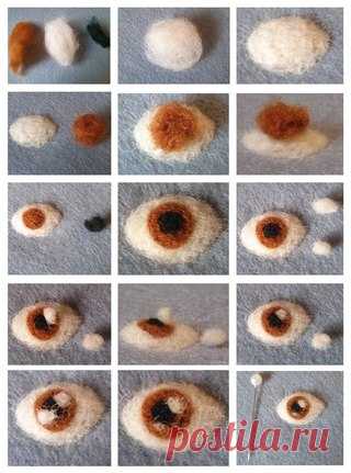 Если вы занимаетесь валянием игрушек, тогда это небольшое руководство для вас - как сделать глазки игрушке из шерсти

#handmade #игрушки #секретымастеров