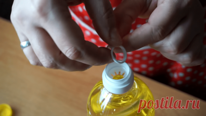 Лайфхак с крышкой от растительного масла