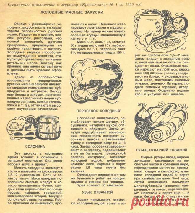 Холодные мясные закуски