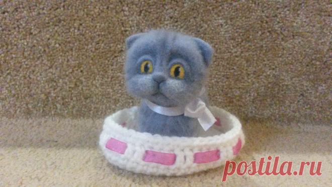 Грустный котенок №3 / Валяние / Валяние. Работы пользователей.