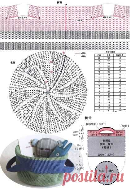 코바늘토트백 / 배색이 정말 심플하고 예쁜 코바늘토트백