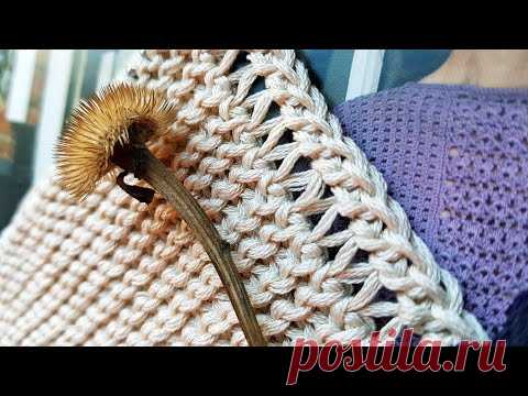 Как безупречно и эффектно оформить край вязаного изделия 🍒 knitting pattern.