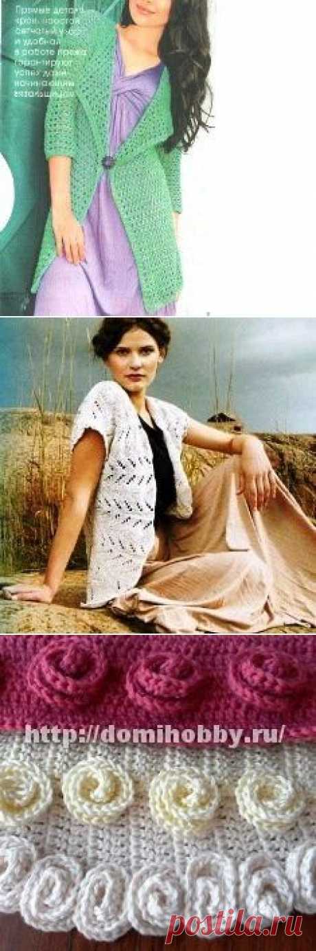 Вязание крючком и спицами, модели и схемы с описанием, вышивка крестиком, рукоделие для дома своими руками