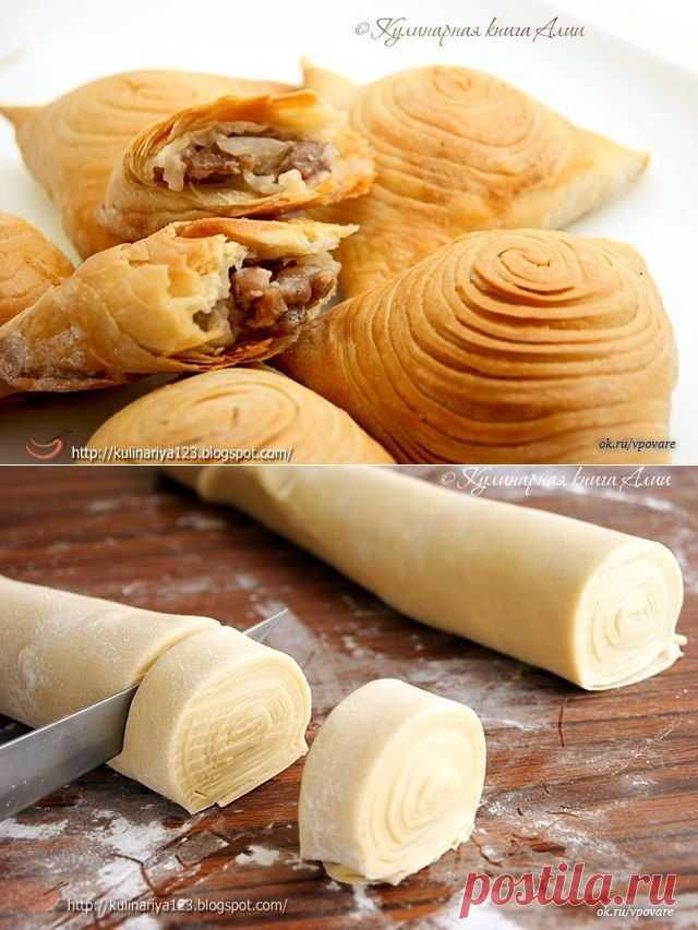 Слоеная самса (настоящая, узбекская)