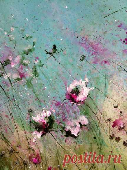 laurence amelie | Bloemen schilderen