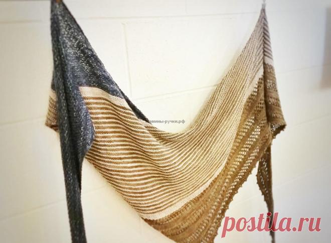 Вязаная спицами шаль Hiraeth (ностальгия). Описание на русском - Модели спицами для нас красивых - Мамины ручки