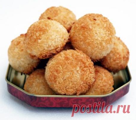 Самый простой рецепт кокосового печенья | Хитрости Жизни