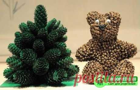 Поделки из шишек