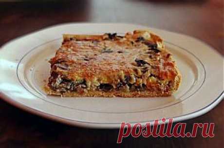 Пирог с грибами и сыром &amp;raquo; Кулинарные рецепты с фотографиями - Smakota.net