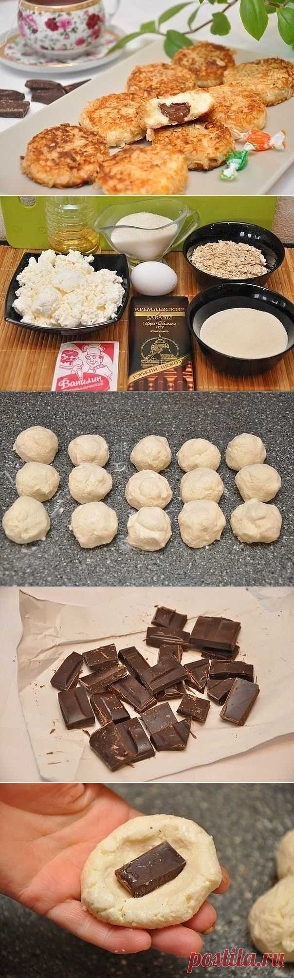 Сырники с шоколадной начинкой