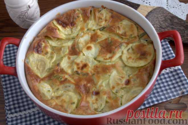 Рецепт: Тосканский пирог с кабачками и сыром на RussianFood.com