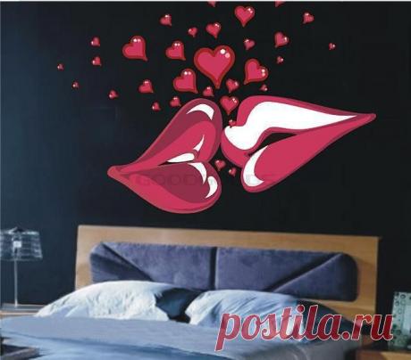 Новый 2015 DIY большой поцелуй губы съемный стикер стены дома настенной росписи искусства декора гостиной спальня переводные картинки обои украшения, принадлежащий категории Наклейки на стену и относящийся к Для дома и сада на сайте AliExpress.com | Alibaba Group