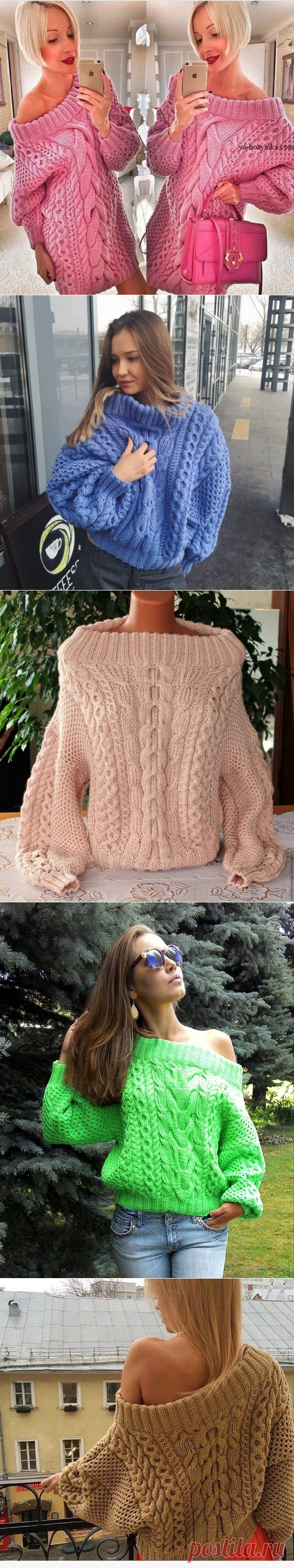 Свитер Рубан - новое веяние в мире моды - описание и схема вязания » Женский Мир