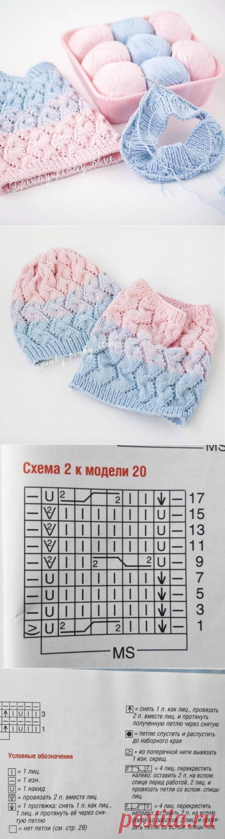 Красивый узор спицами