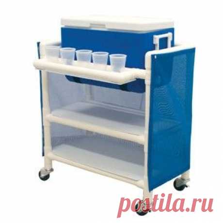Ice Cart with Two Storage Shelves