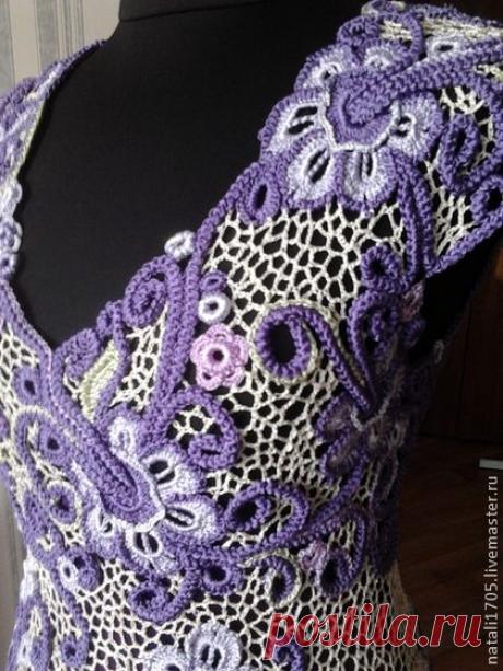 Платье Кружевная симфония - платье,платье вязаное,платье летнее,платье вечернее