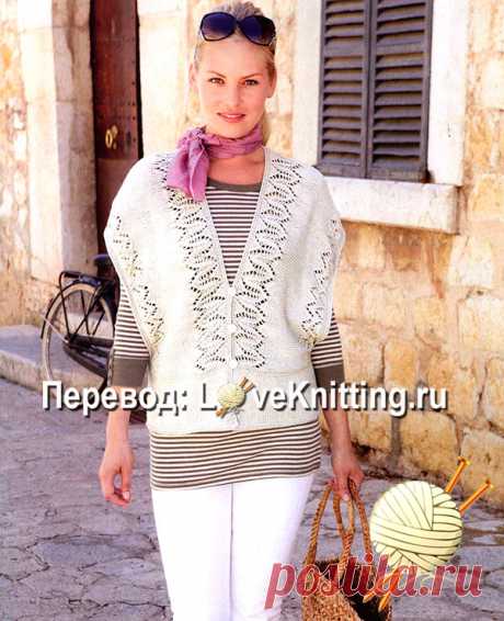 Необычный ажурный жакет   | Loveknitting.ru