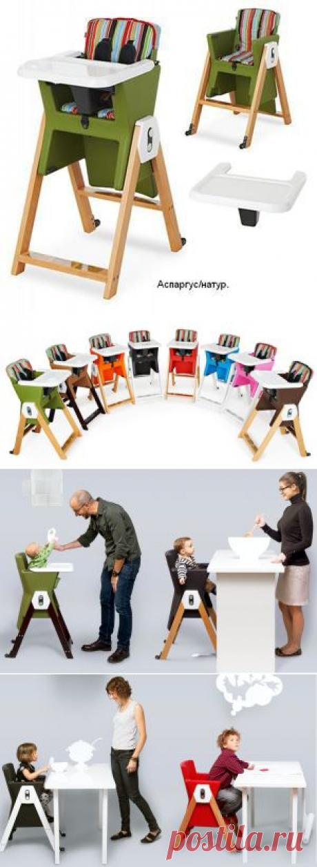 Детский стульчик (кресло) для кормления трансформер Age Design 3 в 1 (Канада) - от 6 мес до 6 лет &quot;Верхнее положение&quot; предназначено для кормления грудничков (от 6 мес до 2 лет). &quot;Нижнее положение&quot; сделано для сидения за обеденным кухонным столом и детского творчества&quot; (от 2 до 6 лет). Уникальность в том, что это не просто стульчик трансформер, а ДЕТСКОЕ КРЕСЛО ТРАНСФОРМЕР!