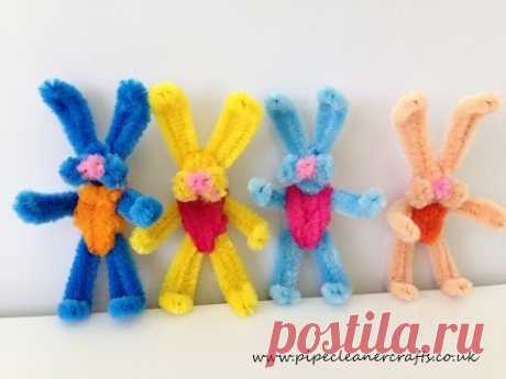 How to make a pipe cleaner bunny