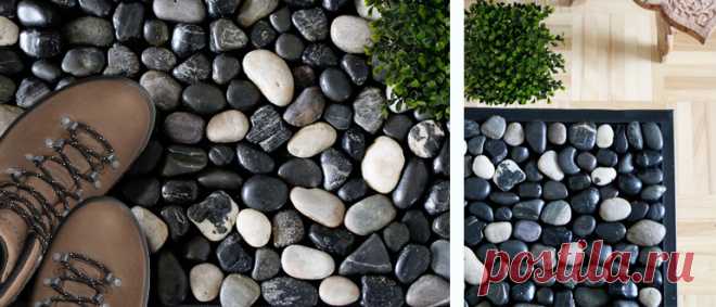 Как сделать коврик из гальки своими руками (2 простых мастер-класса)
