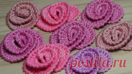 Вы не поверите - КАК Просто Вязать ЭТИ Цветы! How to crochet a flower - Яндекс.Видео