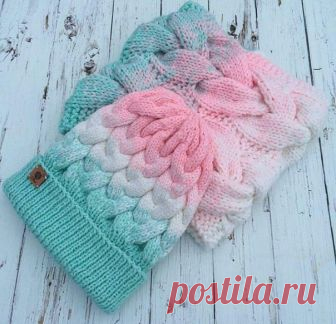 Изумительно нежная и красивая шапочка с шарфом — Сделай сам, идеи для творчества - DIY Ideas