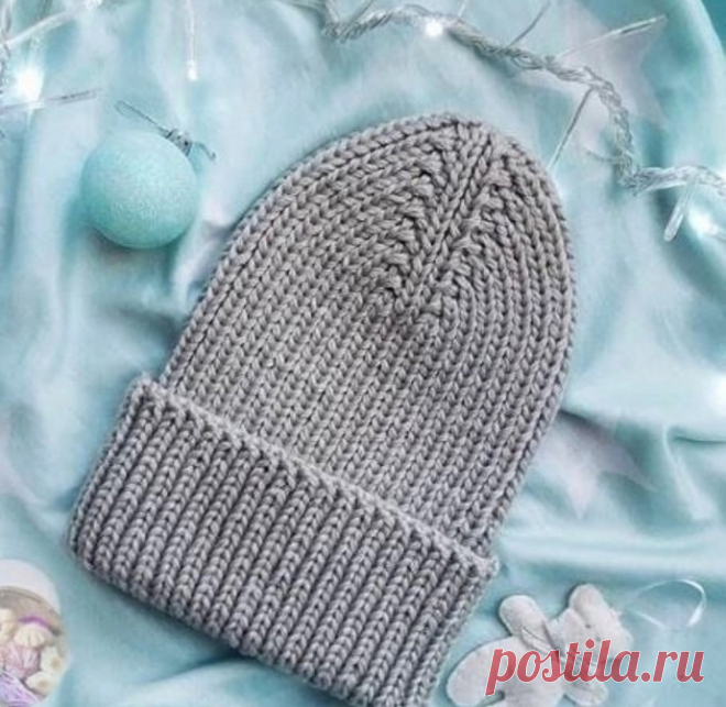 Шапка спицами