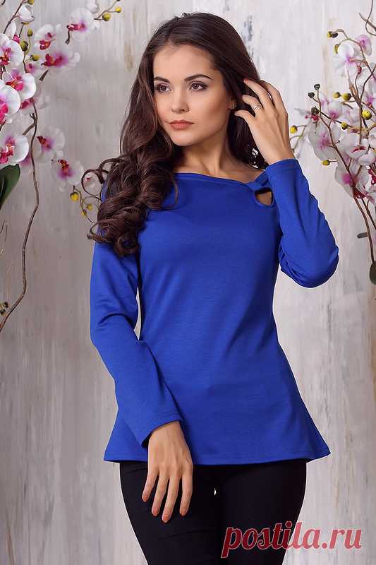 Блуза 1427. Василек. Трикотаж милано | Новинки | Dress-top