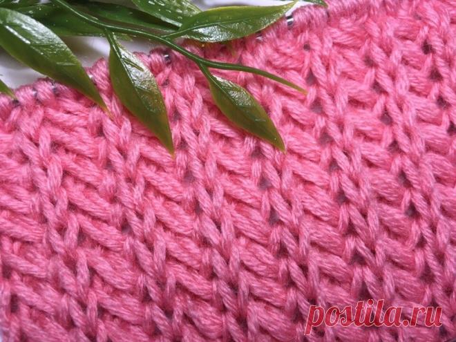 Необычный узор спицами. Выглядит довольно интересно... | Вязание и Рукоделие | Яндекс Дзен