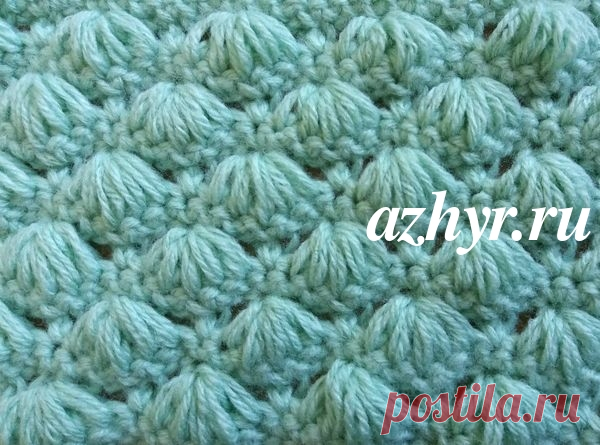 Узор ракушки крючком и Шарф-хомут с помощью коробки 
Узор ракушки крючком — схема и описание

Такой рисунок можно использовать для вязания зимних шапочек или снудов. Полотно получается объемным и мягким.

Количество петель в рапорте 6 +1 в. петля для с…