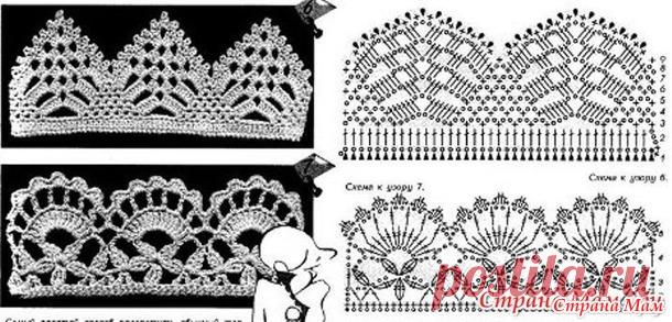 Схемы воланов - Вязание для детей - Страна Мам